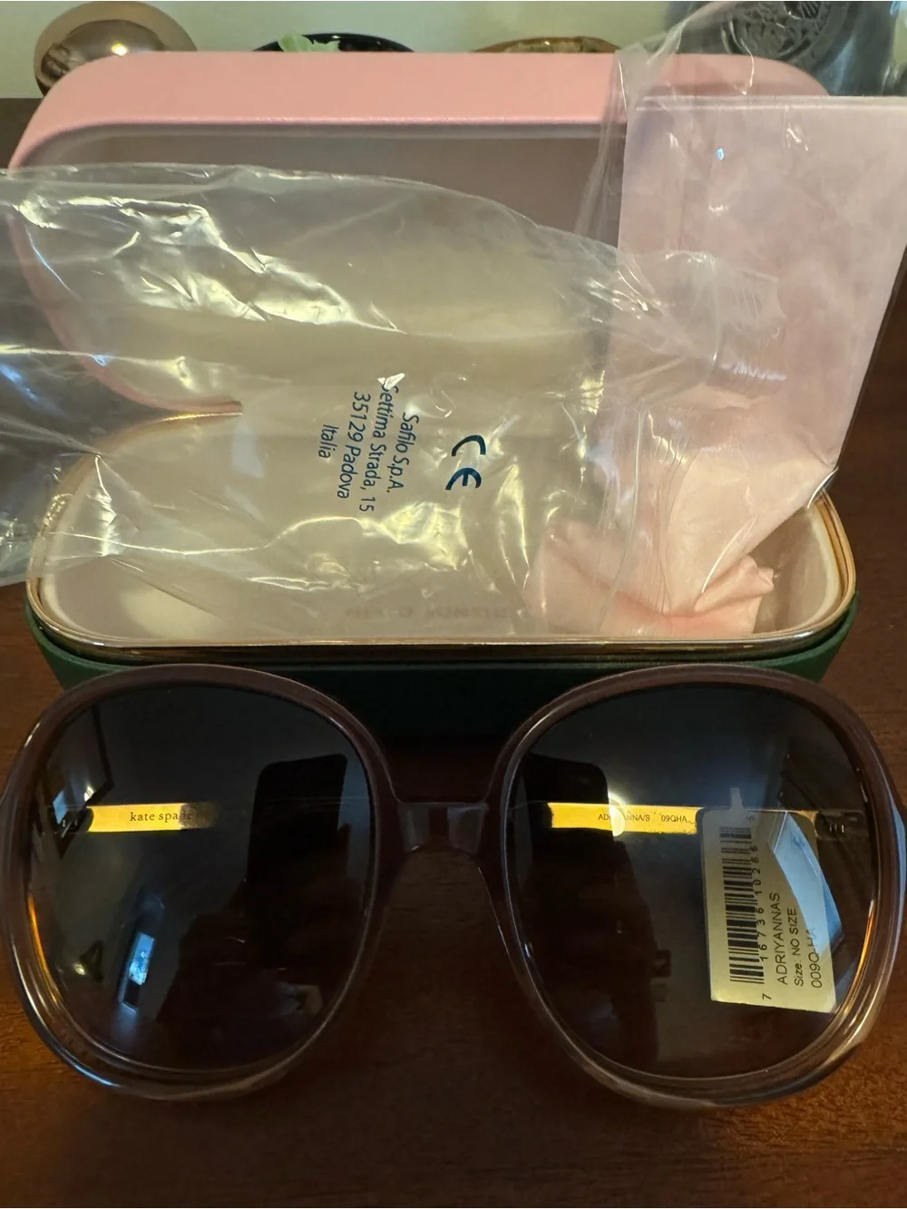 kate spade Oversized Round Sunglasses in Brown Gradient